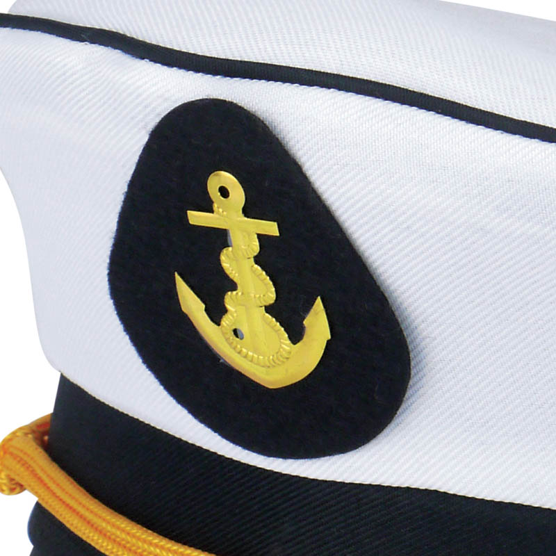 captain's cap white navy and gold HMS belfast hat novelty clothing naval history
